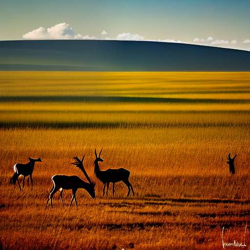 Antelope Herd Midjourney Image Prompt - Create Stunning Wildlife Art - Socialdraft