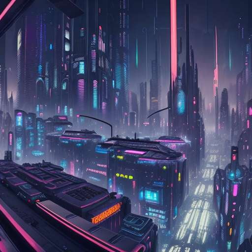 "Hyperfuturistic Cyberpunk Cityscapes" Midjourney Prompts - Socialdraft