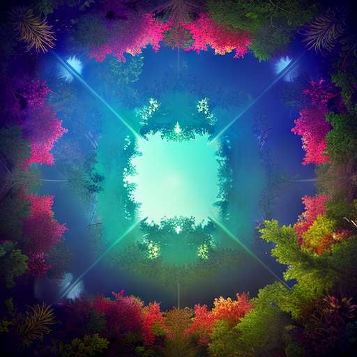 Glowing Forest Canopy - Customizable Midjourney Prompts - Socialdraft