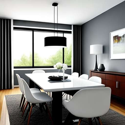 Modern Dining Room Midjourney Prompt: Create Your Perfect Interior Design - Socialdraft