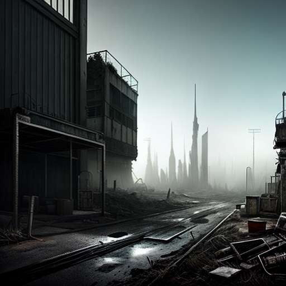 Post-Apocalyptic Cityscape Midjourney Generator - Socialdraft