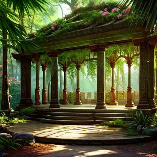 Exotic Jungle Temple Midjourney Prompt - Create your Own Jungle Adventure - Socialdraft