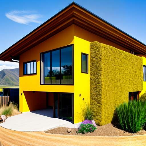 Artistic Straw Bale House Midjourney Creation - Customizable Home Design Inspiration - Socialdraft