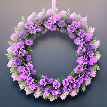 "Lavender Fields" Customizable Midjourney Wreath Prompt - Socialdraft