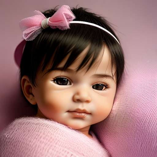 "Customizable Newborn Baby Doll Portrait Midjourney Prompt" - Socialdraft