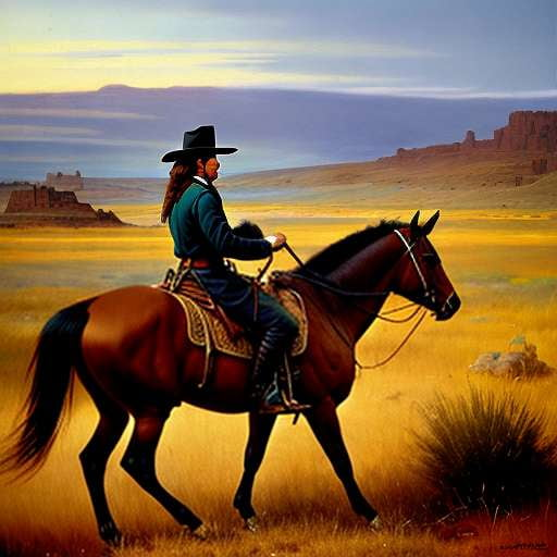 Buffalo Hunter Portrait Midjourney Prompt - Recreate and Customize Your Own Unique Western Art Piece - Socialdraft