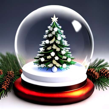 Christmas Snow Globe Midjourney Prompt for DIY Decorations - Socialdraft