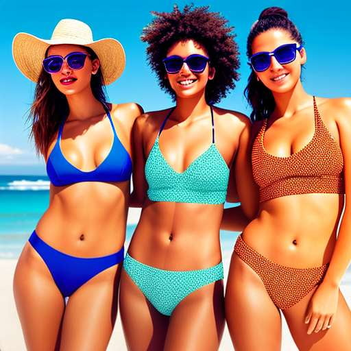 "Beach Babe" Custom Swimsuit Design Midjourney Prompt - Socialdraft