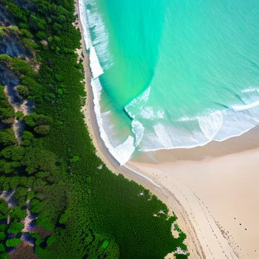 Beach Drone Midjourney Art: Create Your Own Stunning Aerial Views - Socialdraft