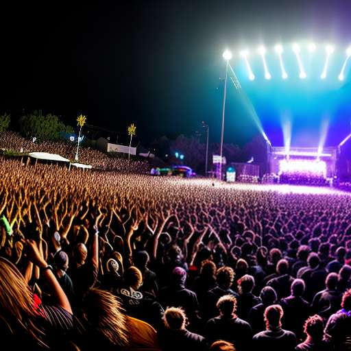"Midjourney Punk Music Festival Crowd" Prompt for Custom Image Generation - Socialdraft