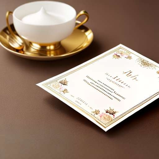 "Parisian High Tea" Midjourney Menu Card Prompt - Socialdraft