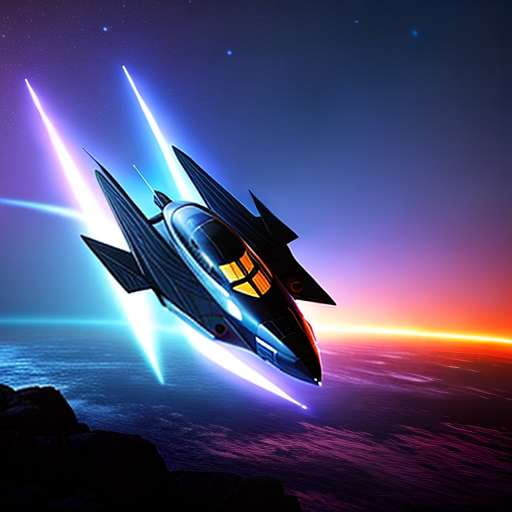 "Hyperdrive Adventures: High-Speed Starship Midjourney Prompt" - Socialdraft