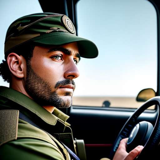 Military Vehicle Interior Portrait Midjourney Prompt - Customizable Image Generation - Socialdraft