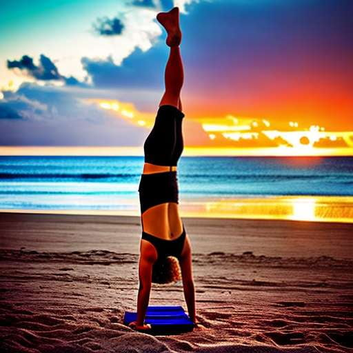 Beach Handstand Midjourney Image Prompts - Create Your Own Summer Fun - Socialdraft