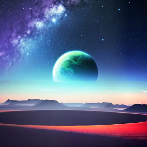 Galactic Landscape Creator - A Midjourney Prompt for Stunning Space Art - Socialdraft