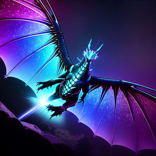 Galactic Dragon Mythical Beast Midjourney Prompt - Socialdraft