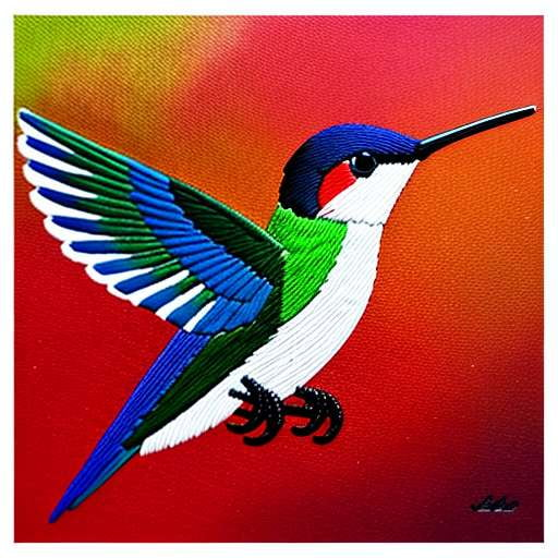 "Embroider Your Own Hummingbird Design with Midjourney Prompts" - Socialdraft