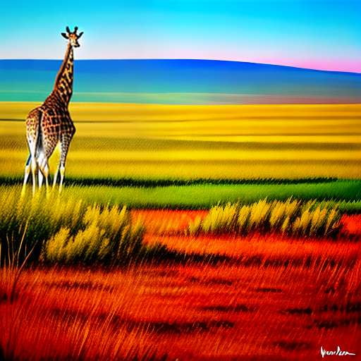 Giraffe Animal Print Midjourney Prompt - Customizable and Unique Image Generation - Socialdraft