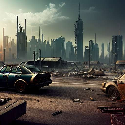 Post-Apocalyptic City Midjourney Generator - Create Custom Urban Wastelands - Socialdraft