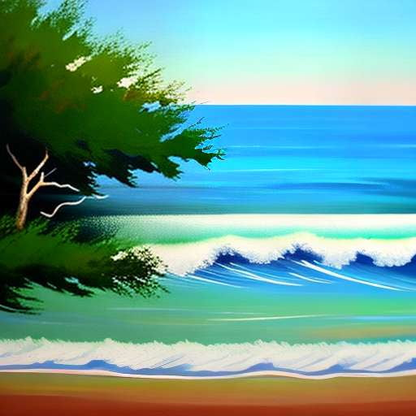 Calm Waters Symbol Midjourney Prompt - Beautiful Watercolor Image Generation - Socialdraft