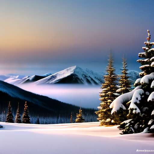 "Mountain Escape" Ski Resort Midjourney Prompt - Customizable Text-to-Image Model for Winter Getaways - Socialdraft
