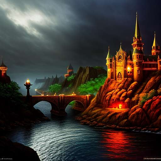 "Dragon's Lair" Midjourney Image Prompt – Create Your Own Epic Fantasy Scene - Socialdraft