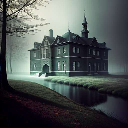 "Dark Mansion" Midjourney Prompt: Create your own hauntingly beautiful masterpiece - Socialdraft