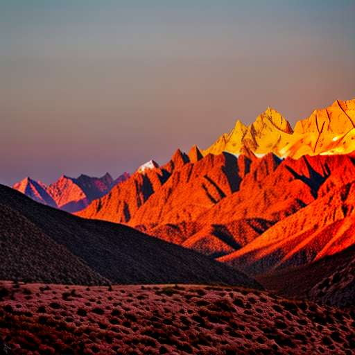 "Diamond Mountain Sunset" Midjourney Image Prompt for Unique Custom Creations - Socialdraft