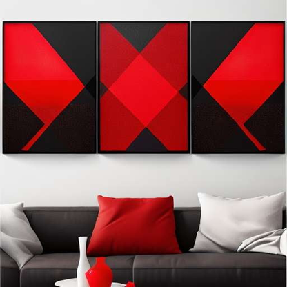 "Red Tone Abstract Art" Midjourney Prompts for Custom Posters and Covers - Socialdraft