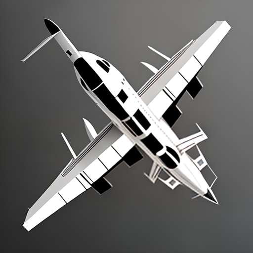 Military Aircraft Line Art Midjourney Prompt - Create Custom Aircraft Art - Socialdraft