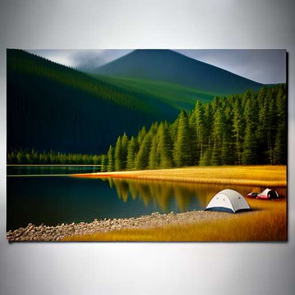 Lakeside Camping Midjourney Prompt - Create Your Ideal Camping Experience - Socialdraft