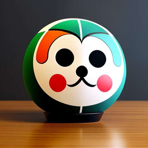 Geometric Daruma Doll Midjourney Prompt - Customizable Japanese Design for Art Creation - Socialdraft
