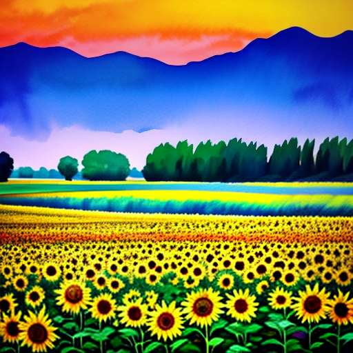 Sunflower Field Midjourney Prompt - Create Your Own Vibrant Masterpiece - Socialdraft