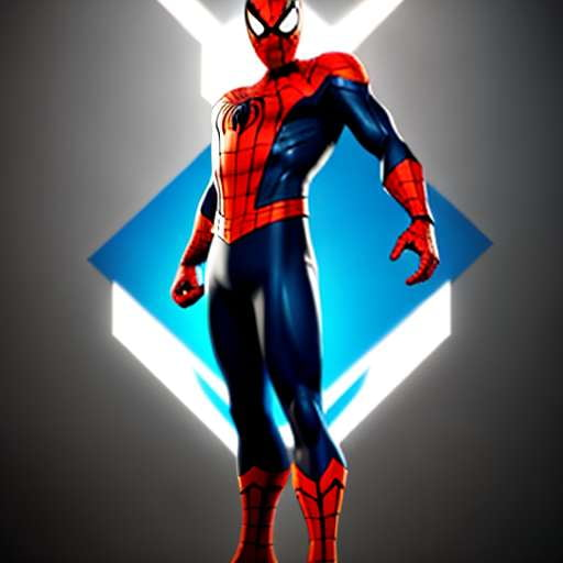 Spiderman Charging Logo Midjourney Creation - Socialdraft