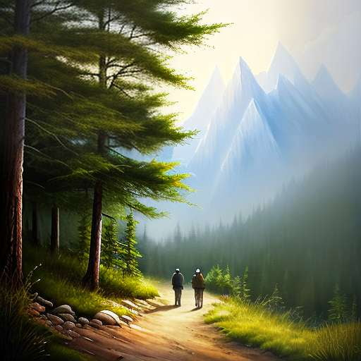 Hiking Trail Midjourney Masterpiece - Socialdraft