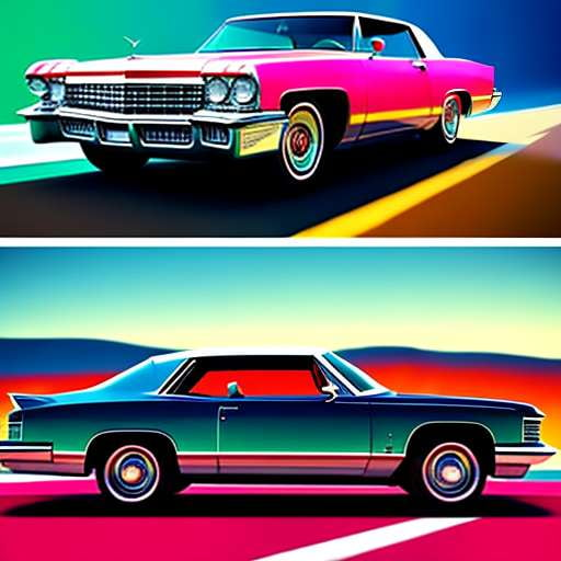 "Cadillac Midjourney Illustration Prompt - Create Your Own Vintage Ride" - Socialdraft