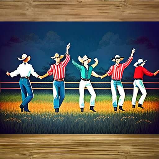 Midjourney Country Line Dance Prompt for Image Generation - Socialdraft