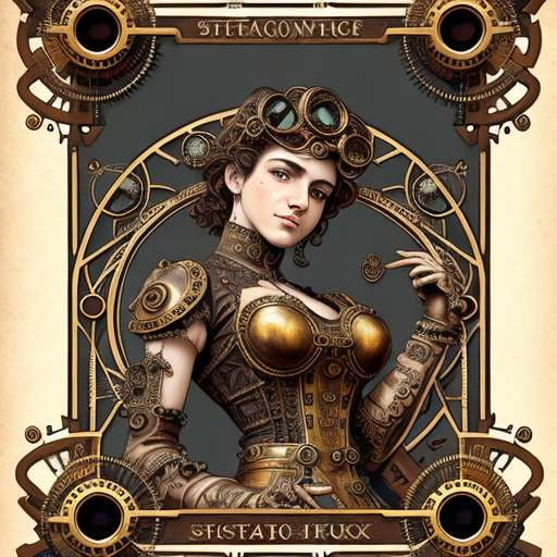 Steampunk Tarot Character Prompt Cards - Socialdraft