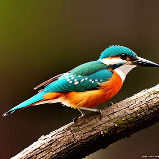 Kingfisher Perch Art Prompt - Customizable Midjourney Imagery - Socialdraft