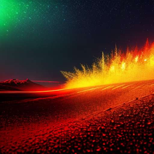 Starry Night Meteor Shower Midjourney Prompt - Socialdraft