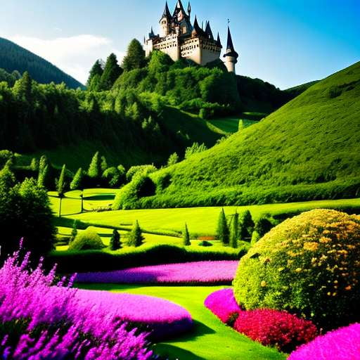 "Enchanting Castle" Mid-Journey Image Prompt - Customizable Wizardry-themed Fantasy Art - Socialdraft