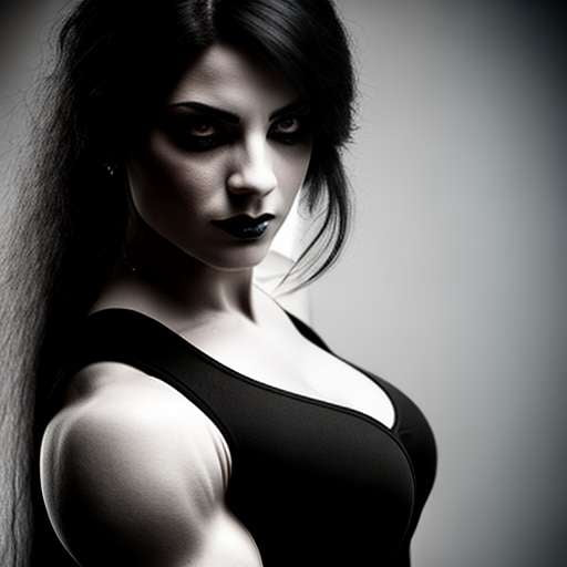 Gothic Female Bodybuilder Portrait Midjourney Prompt - Image Generation - Socialdraft