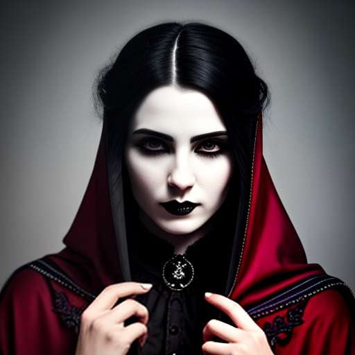 Gothic Vampire Midjourney Portrait: Customizable Image Prompt - Socialdraft