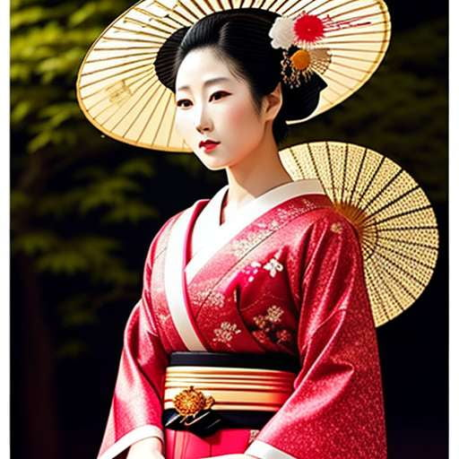 Japanese Geisha Attire Midjourney Prompt for Custom Image Generation - Socialdraft