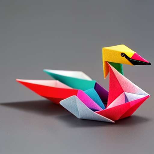 Swan Kusudama Origami Midjourney Prompt - Unique DIY Paper Craft Project - Socialdraft