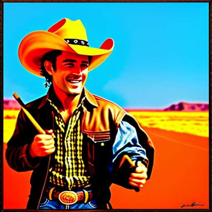 Midjourney Cowboy Dancing Prompt - Customizable Country Western Art - Socialdraft