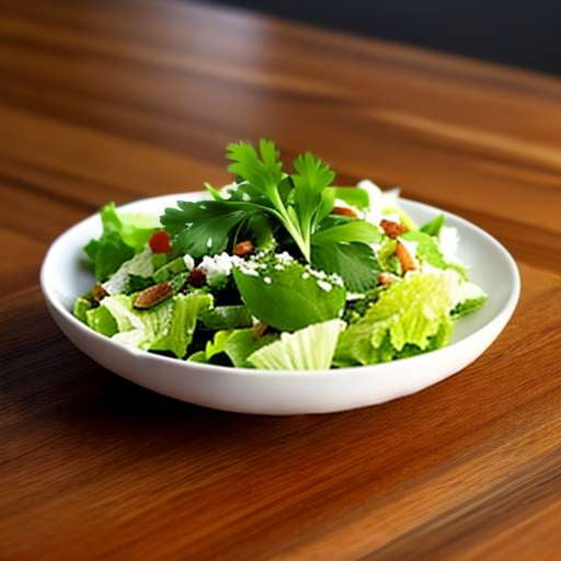 Caesar Salad with Chimichurri Dressing Midjourney Creation - Socialdraft