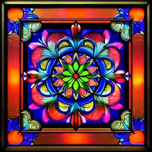 "Stained Glass Rose" Midjourney Image Generator – Create Your Own Unique Artwork - Socialdraft