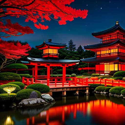 "Customizable Red Lantern Garden Midjourney Prompt for Unique Text-to-Image Art" - Socialdraft