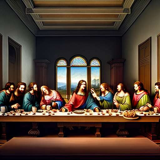 Renaissance Last Supper Midjourney Prompt - Da Vinci Inspired Illustration - Socialdraft